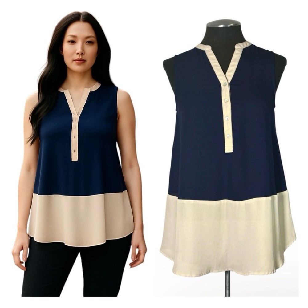 Sunday in Brooklyn – Brookline Colorblock Sleeveless Top – Anthropologie – XS